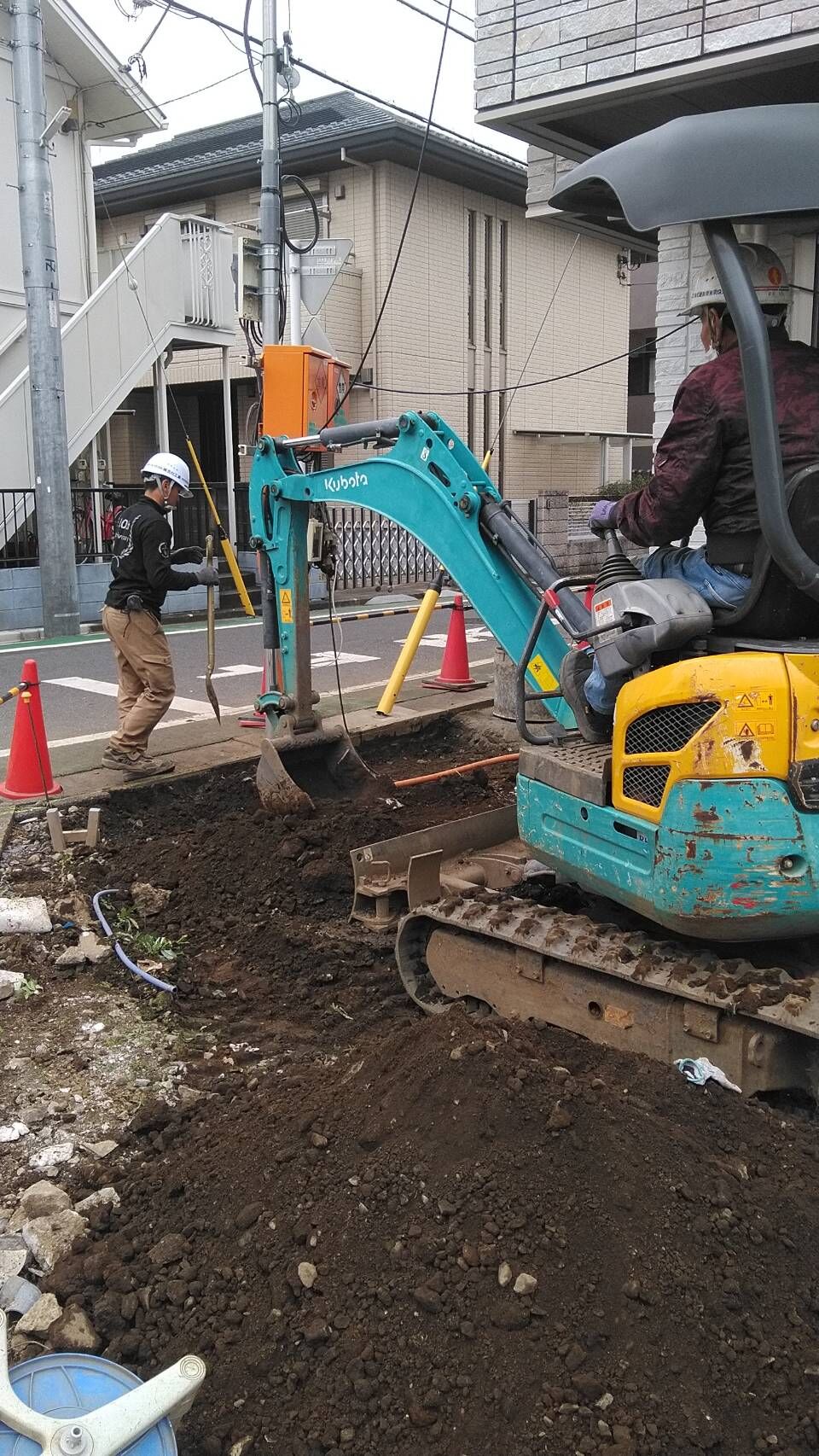 板橋区　外周土工事　吉川工業
