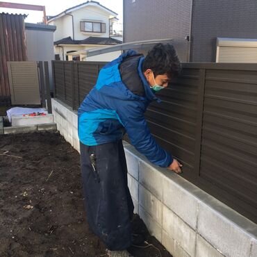 埼玉県入間市　フェンス設置　吉川工業