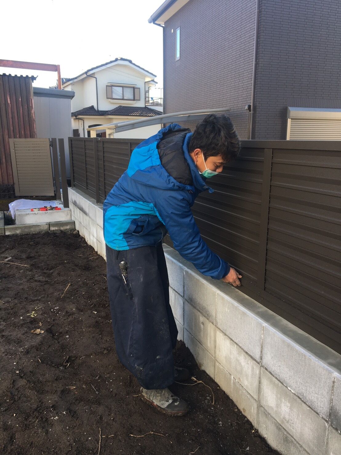 埼玉県入間市　フェンス設置　吉川工業