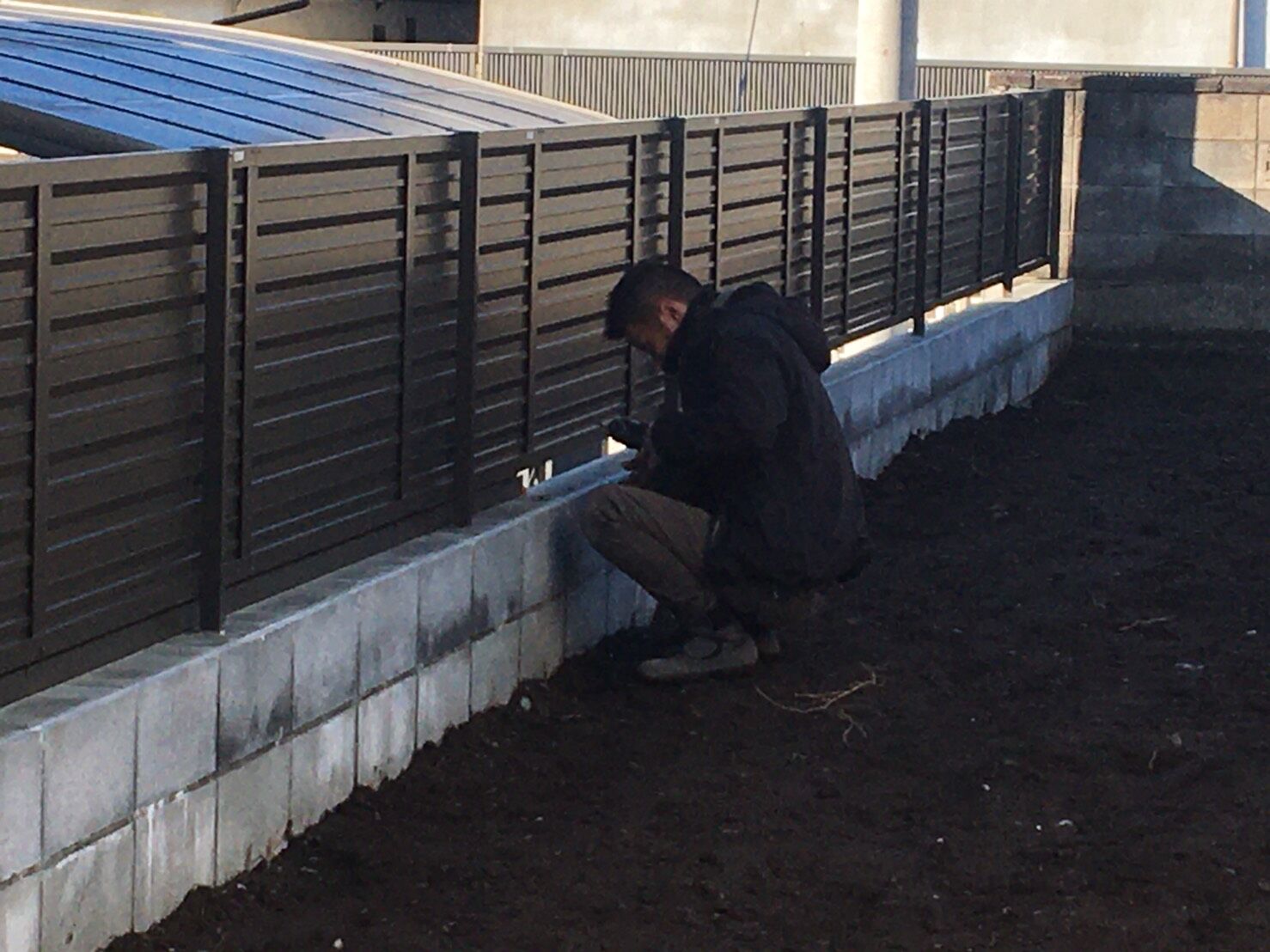 埼玉県入間市　フェンス設置　吉川工業