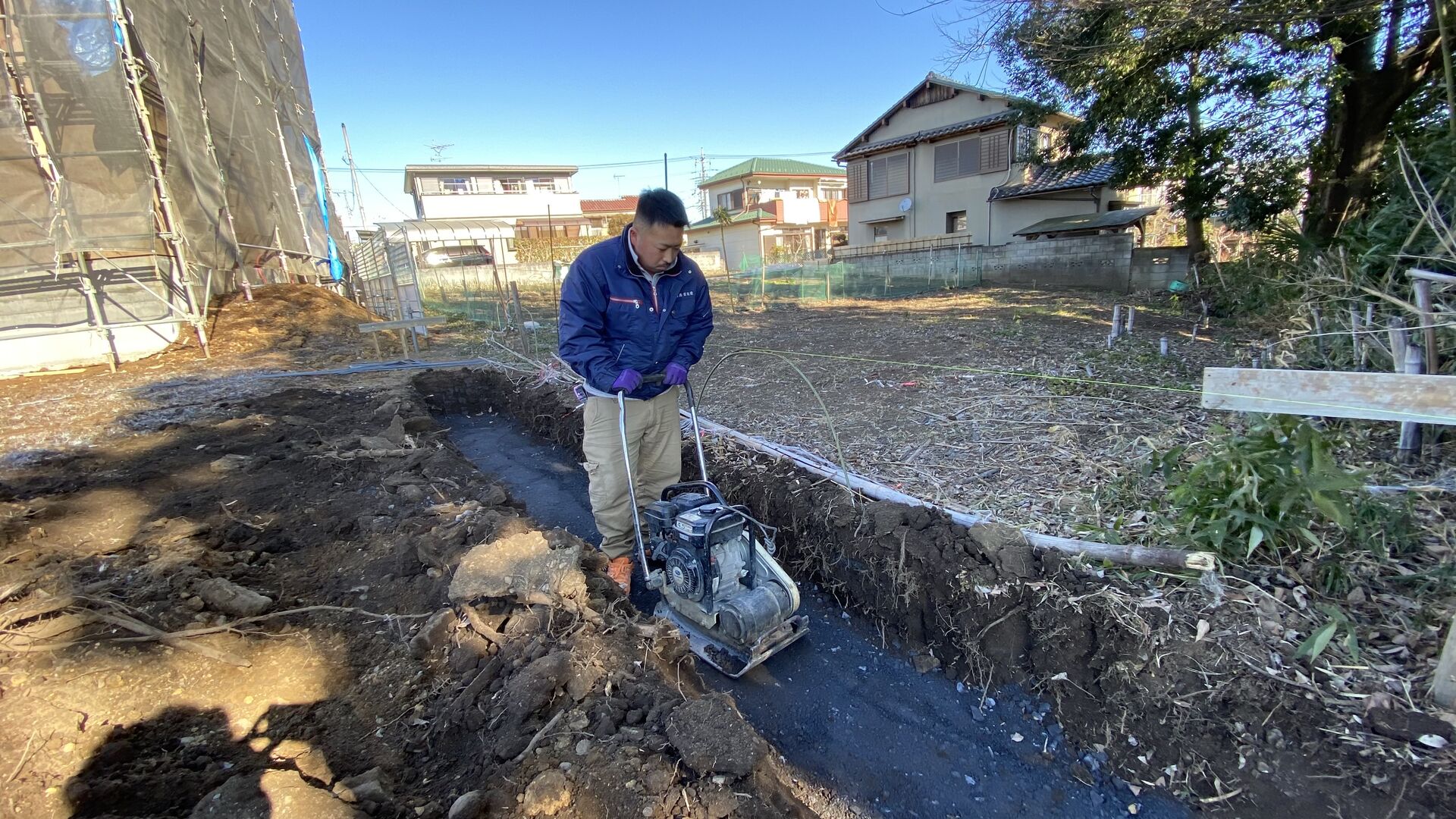 埼玉県　入間市　ブロック工事