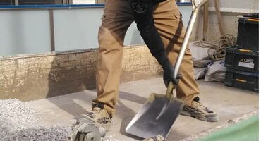 板橋区　砂利　防草シート　土間コンクリート