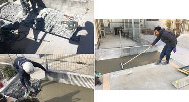 埼玉県戸田市　駐車場コンクリート打ち直し