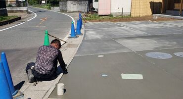 埼玉県東松山市　駐車場　土間コンクリート
