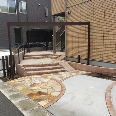 埼玉県　朝霞市　新築アパート　外構工事