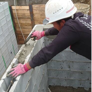 東京都　練馬区　マンション外構工事　ブロック積