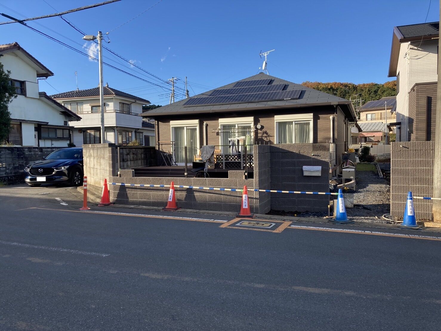 埼玉県飯能市　外周ブロック工事　吉川工業