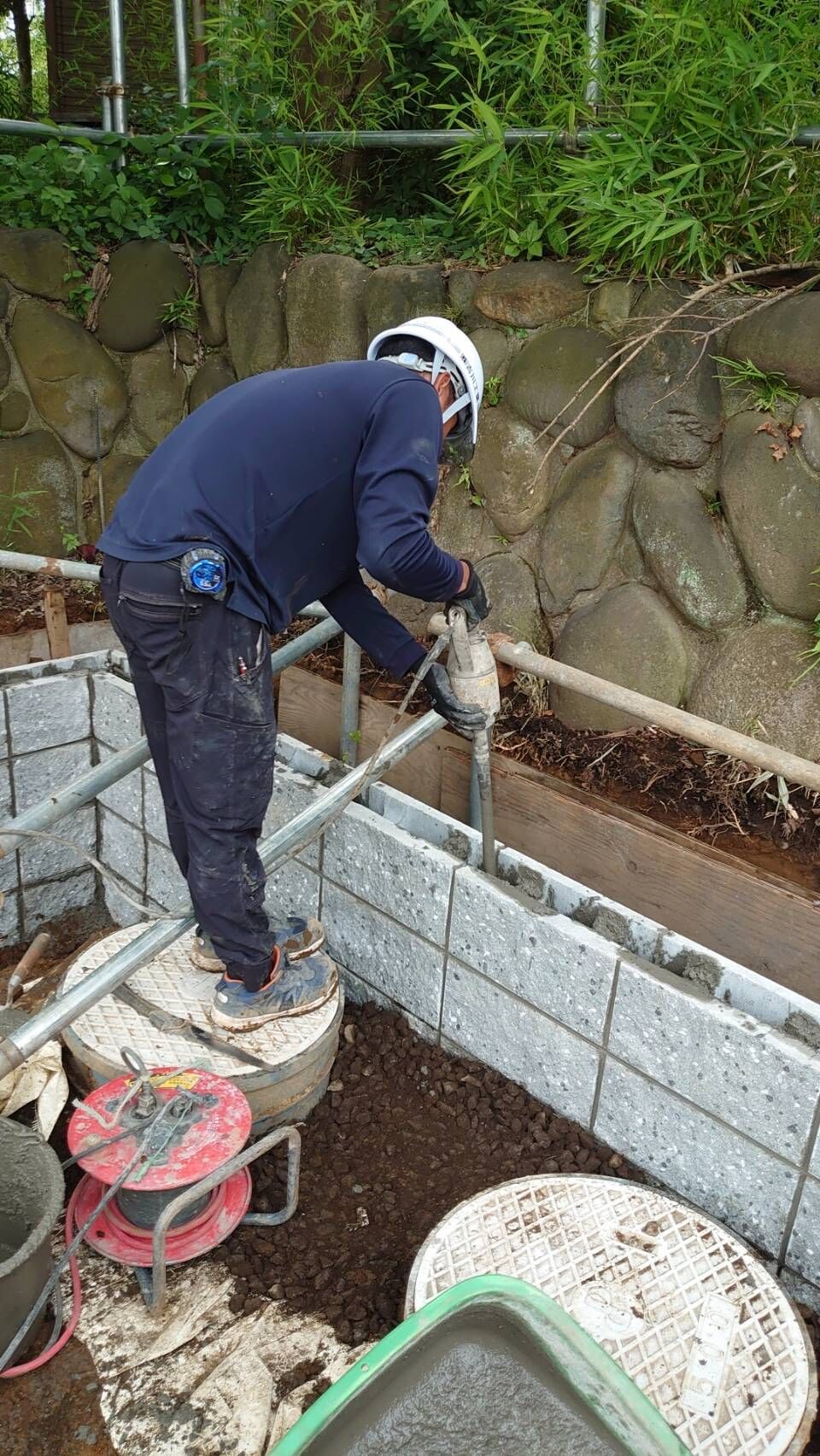 ブロックベース　ブロック作業