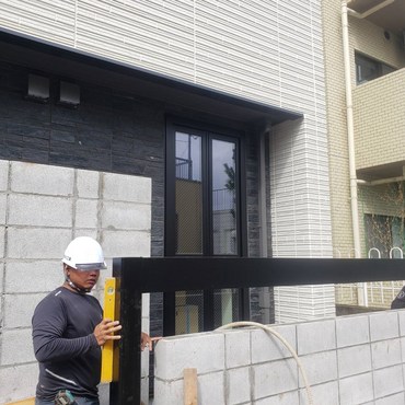 川越市　マンション　外構