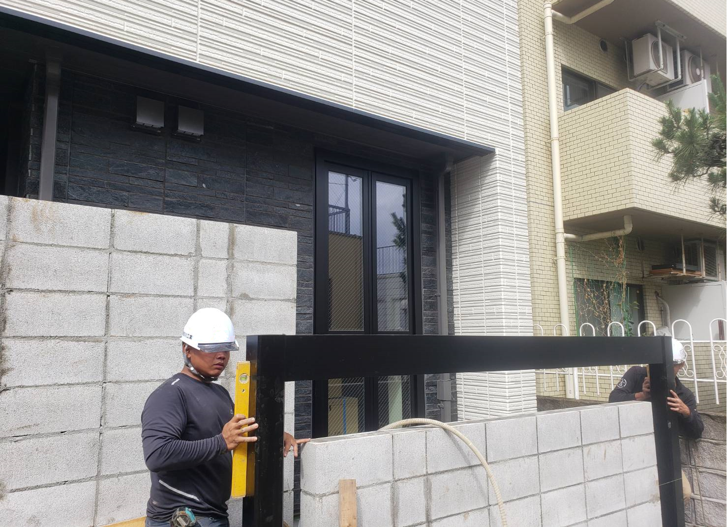 川越市　マンション　外構