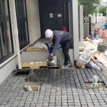 ピンコロ　外構工事　吉川工業　駐車場