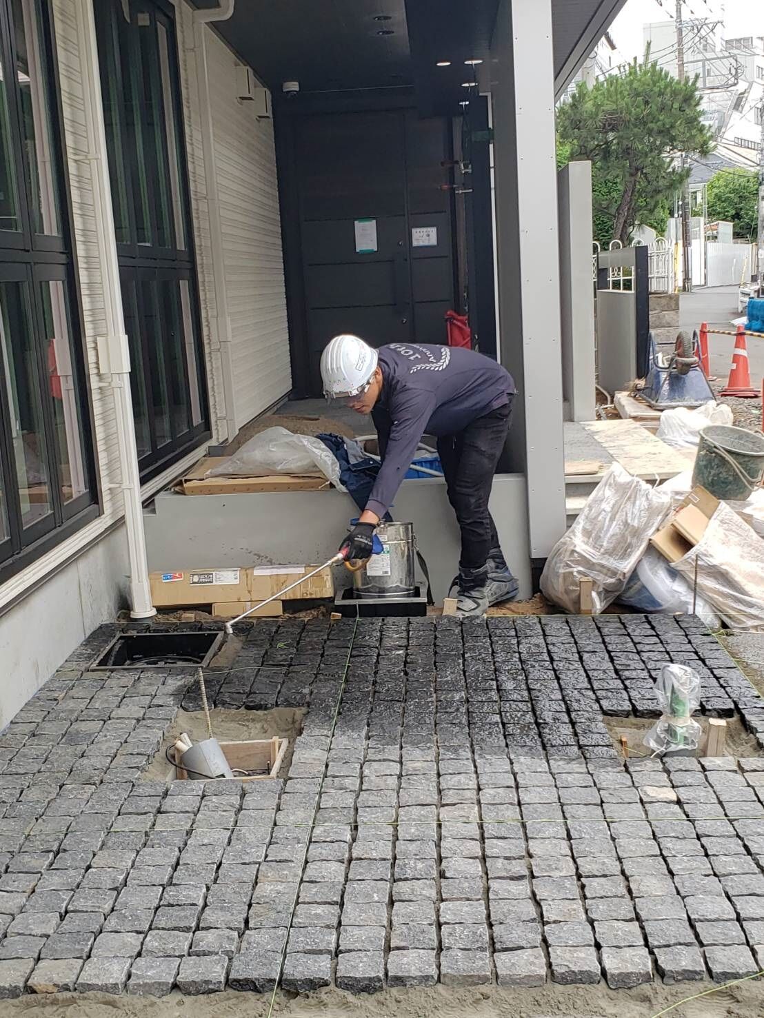 ピンコロ　外構工事　吉川工業　駐車場